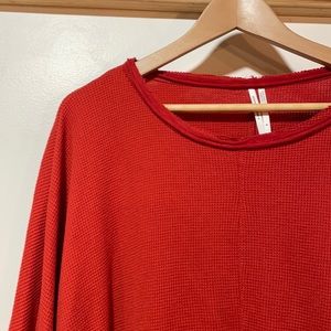 Anthropologie Waffle Knit Oversized Top - Size M